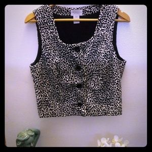 OMG! Express Tailleur Vintage inspired crop vest M